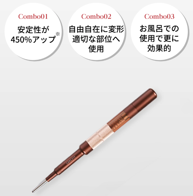 フェイスポインターIIの本体も防水ではありません。ただし、別売りのバスコンボを付けるとお風呂場でも使える防水仕様になります。
