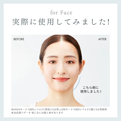 NIPLUX電気ブラシの使用前後比較