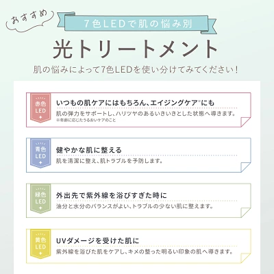  リンカ ウェアラブル 7LED マスク
