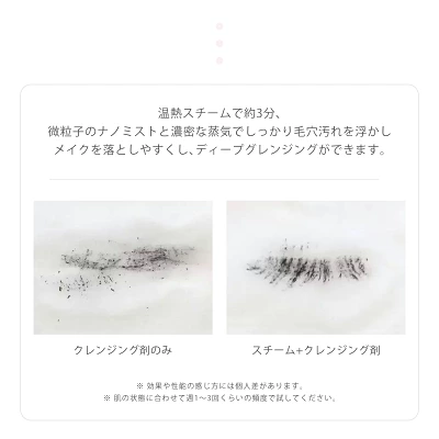 スチームによるディープクレンジング