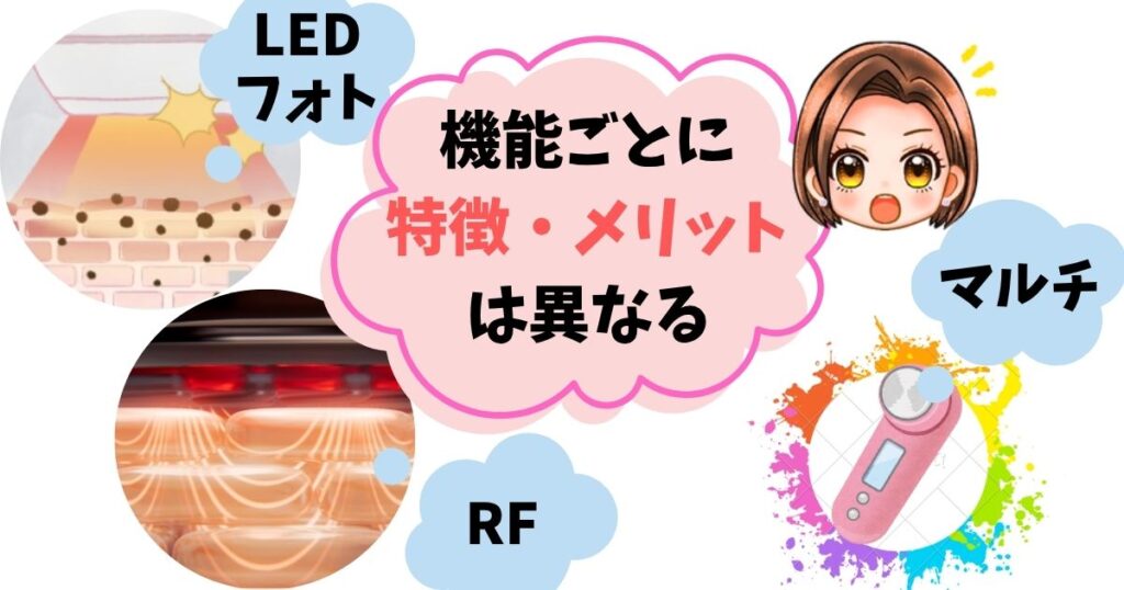 【機能別】シミに効く美顔器の選び方